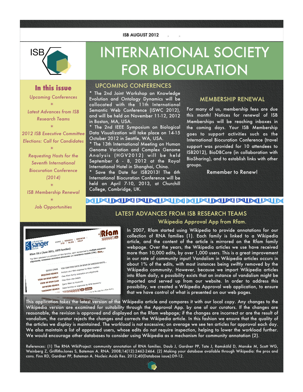 ISB Newsletter