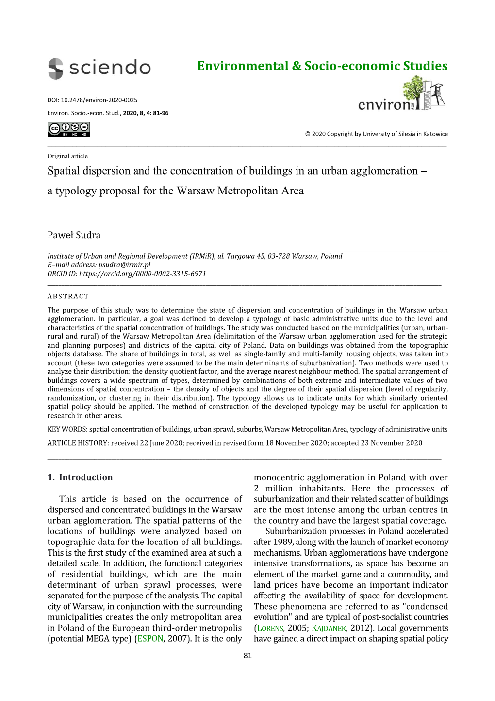 Environmental & Socio-Economic Studies