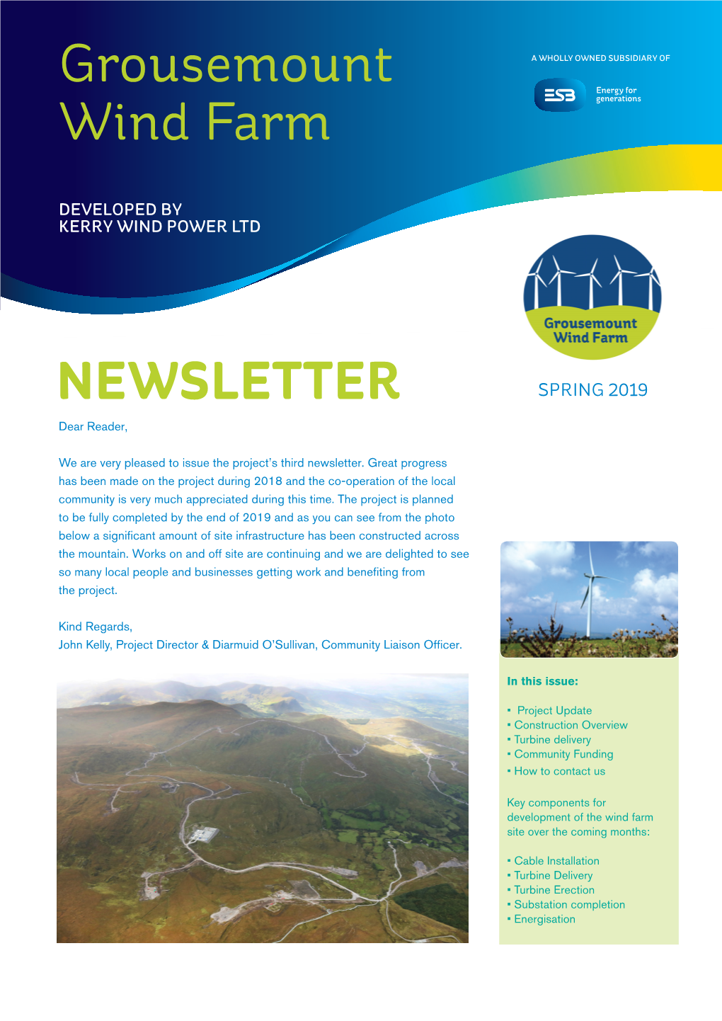 Grousemount Wind Farm NEWSLETTER