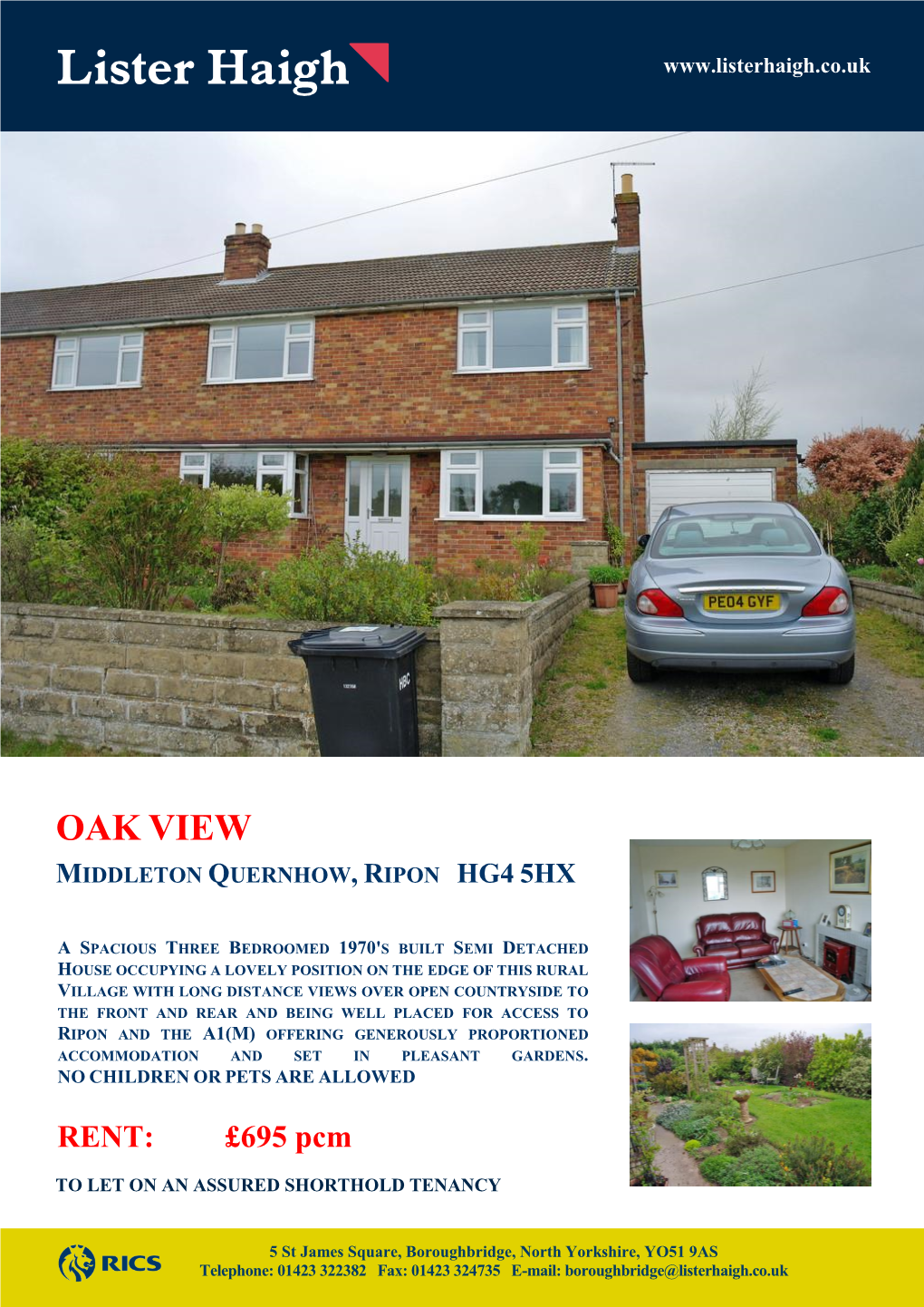 Oak View Middleton Quernhow, Ripon Hg4 5Hx