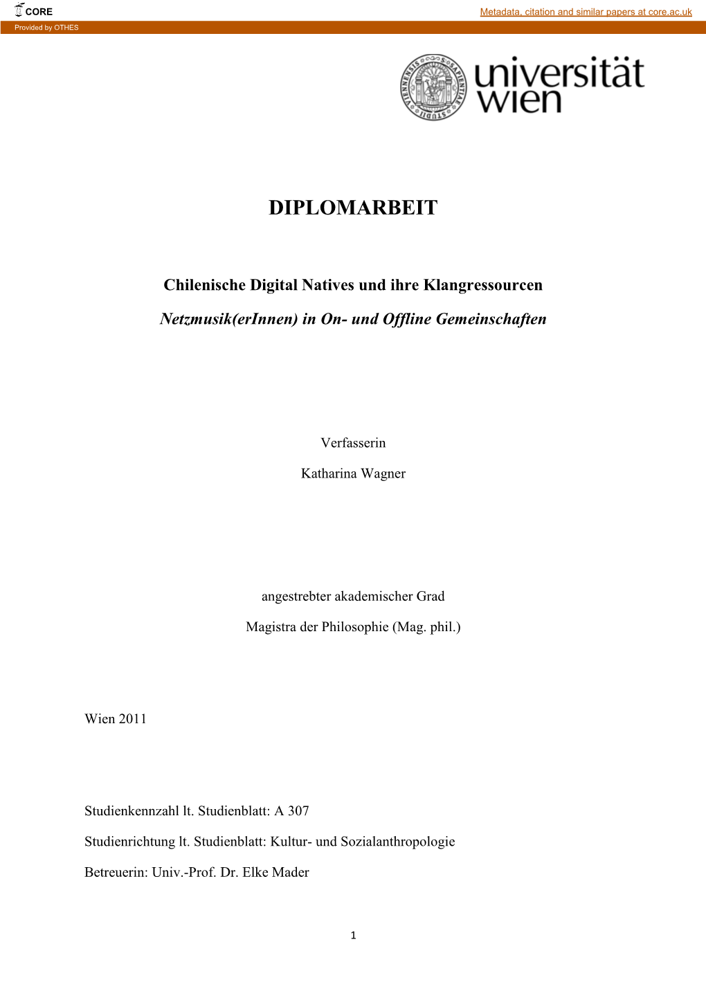 Diplomarbeit