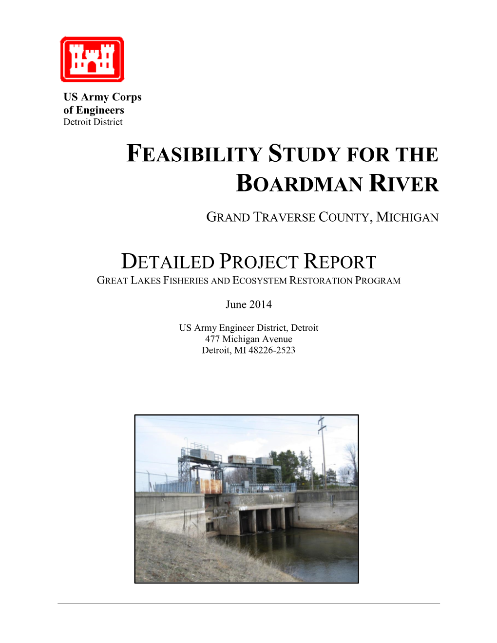 Feasibility Study for the Boardman River