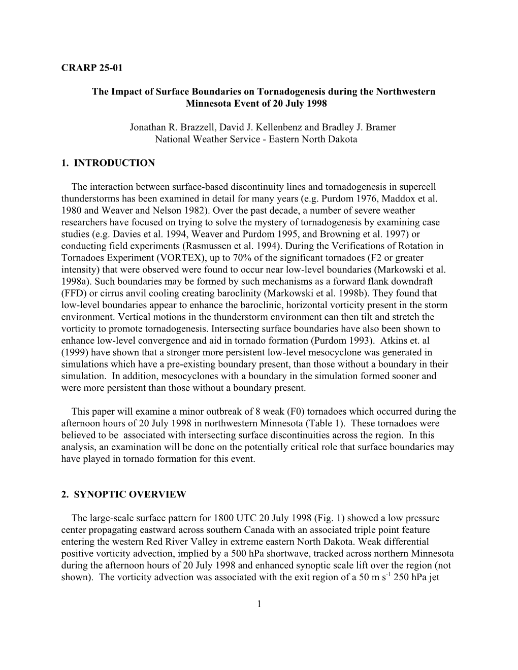 The Impact of Surface Boundaries on Tornadogenesis During the Northwestern Minnesota Event of 20 July 1998