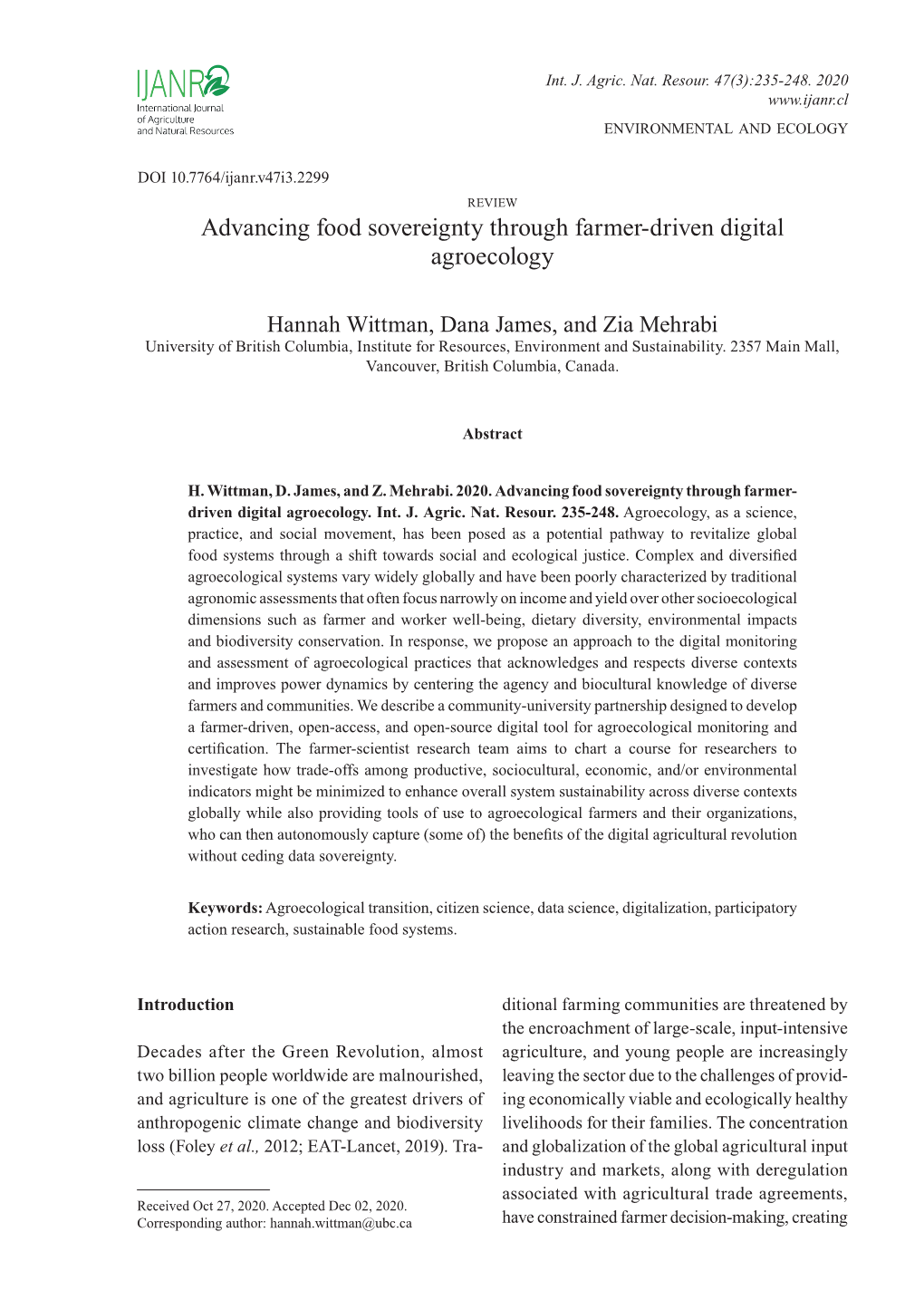 Advancing Food Sovereignty Through Farmer-Driven Digital Agroecology