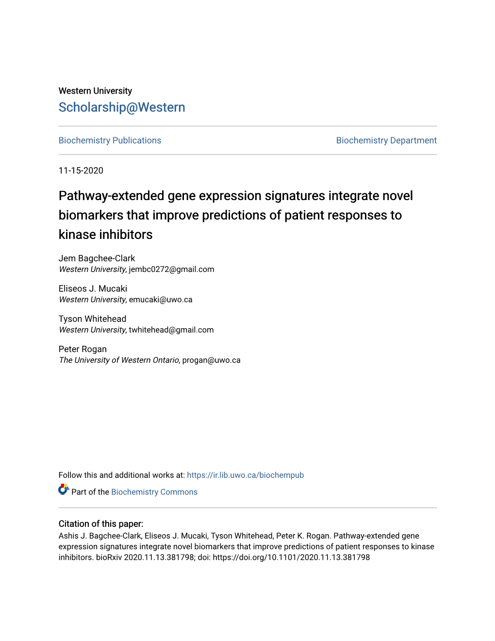 Pathway-Extended Gene Expression Signatures Integrate Novel Biomarkers That Improve Predictions of Patient Responses to Kinase Inhibitors