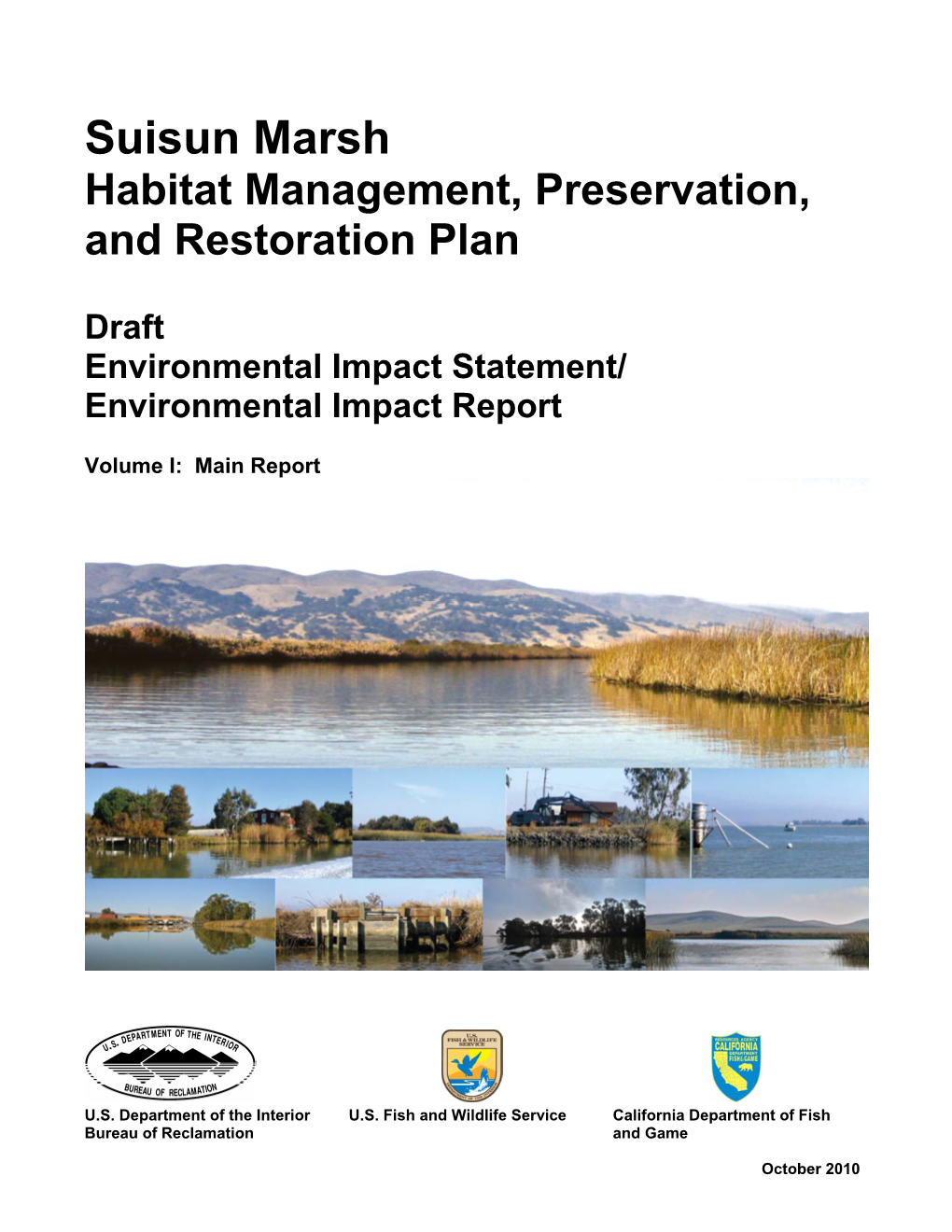 Suisun Marsh Habitat Management, Preservation, and Restoration Plan