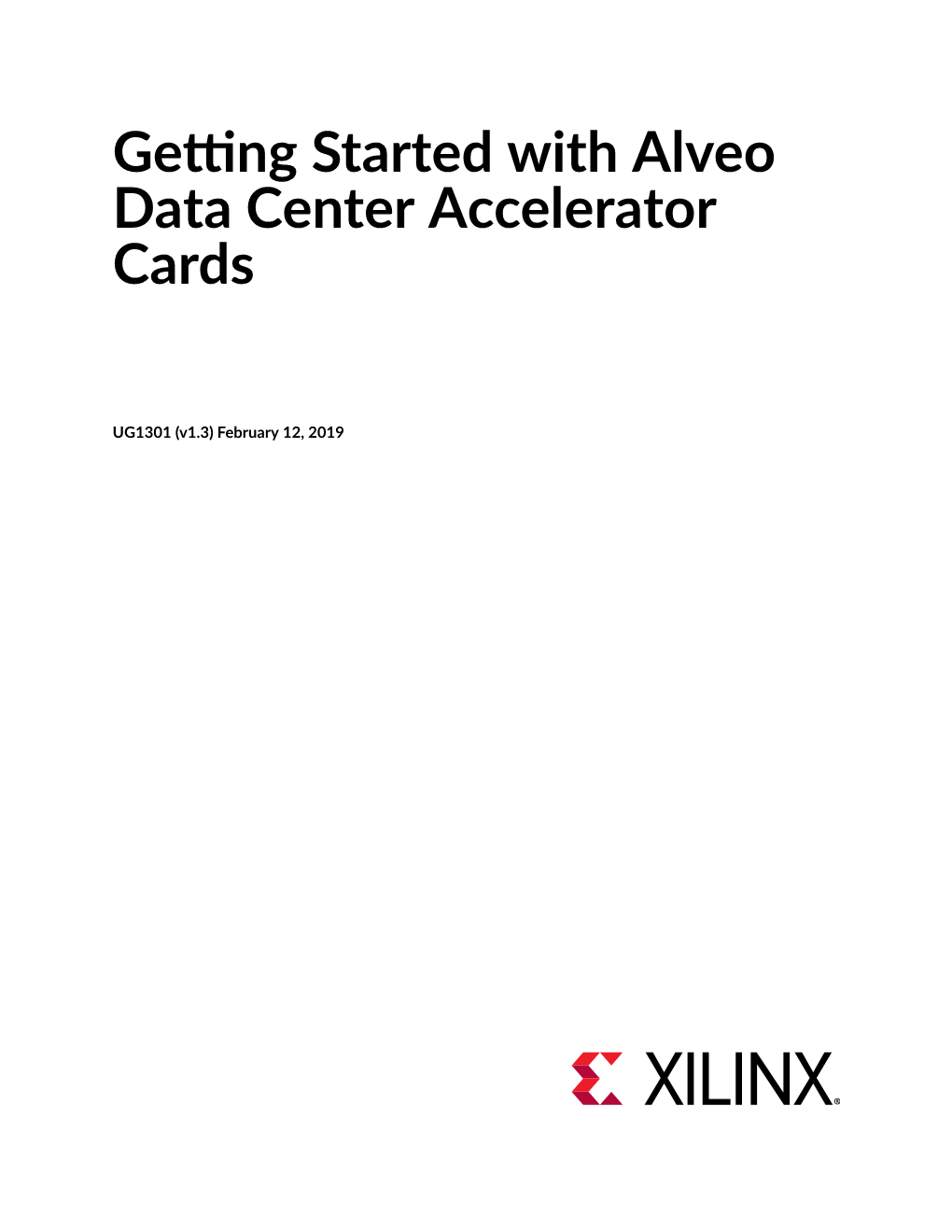Getting Started with Alveo Data Center Accelerator Cards
