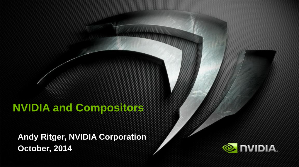 NVIDIA and Compositors