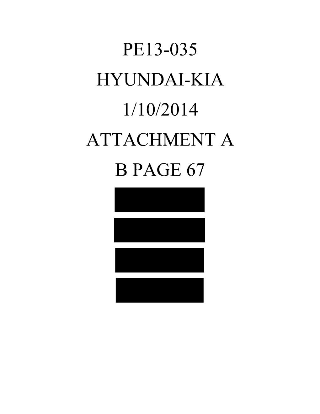 Pe13-035 Hyundai-Kia 1/10/2014 Attachment a B Page 67