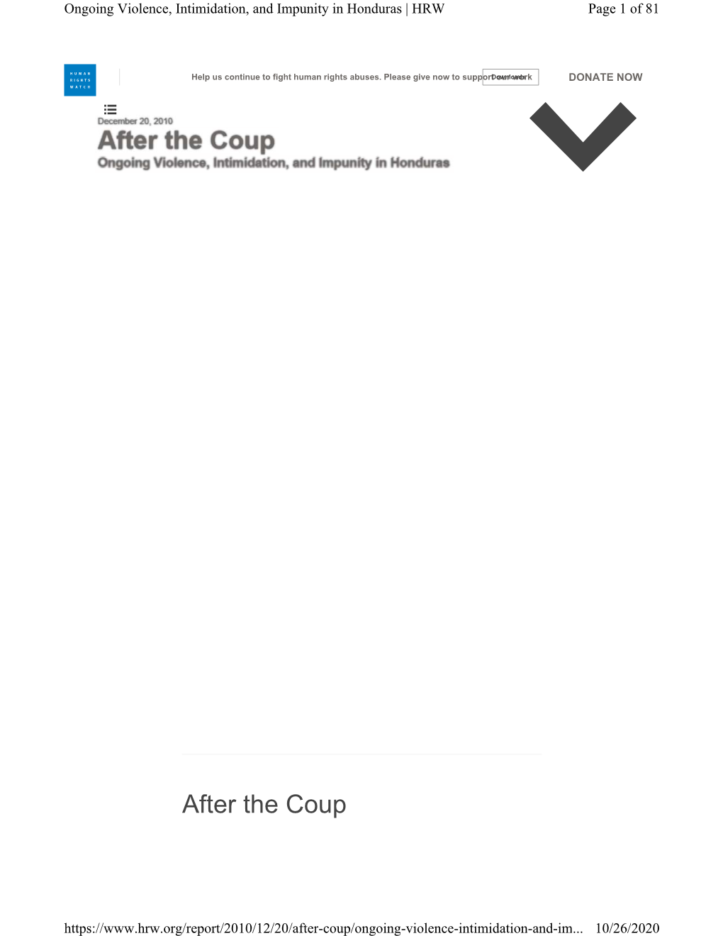 After the Coup