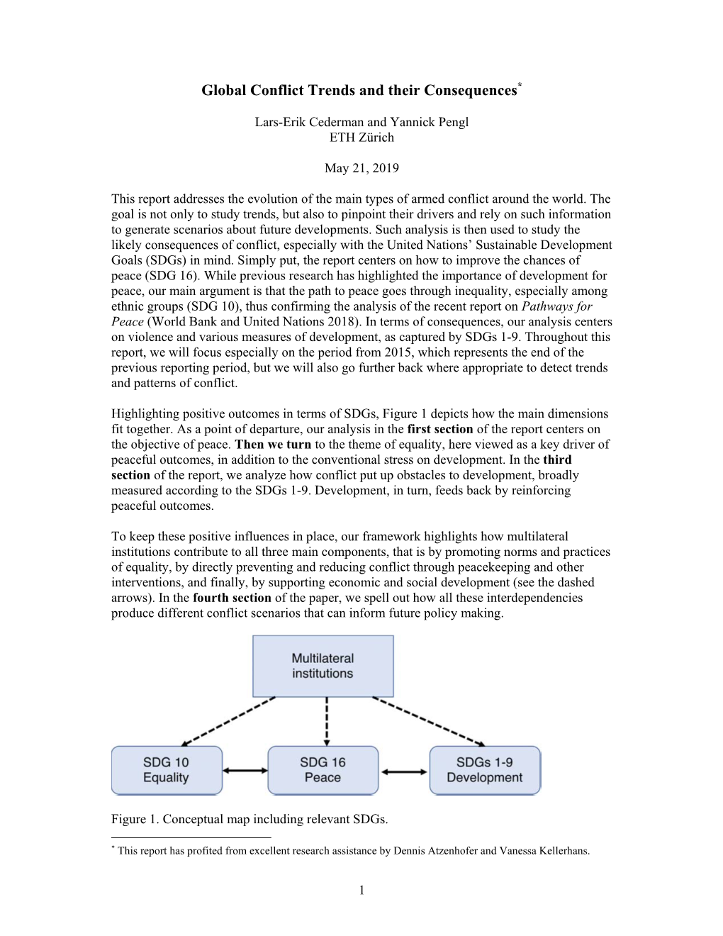 Global Conflict Trends and Their Consequences*