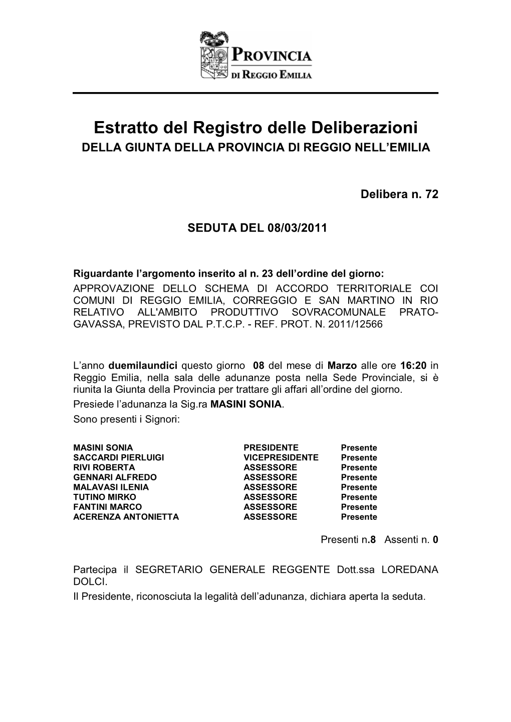Accordo Territoriale Prato Gavassa