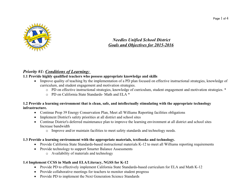 Local Control and Accountability Template - Local Control Funding Formula (CA State Board