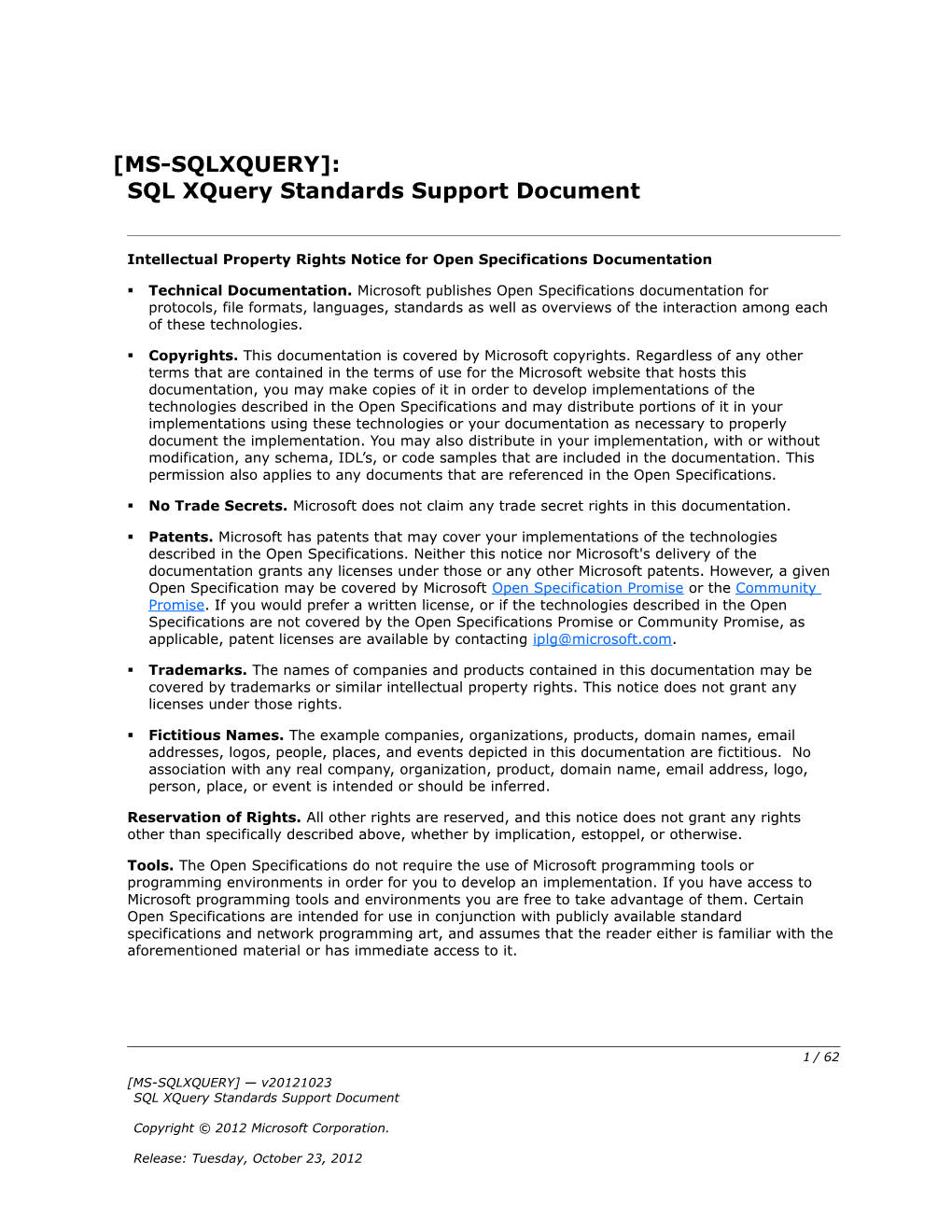 Intellectual Property Rights Notice for Open Specifications Documentation s47