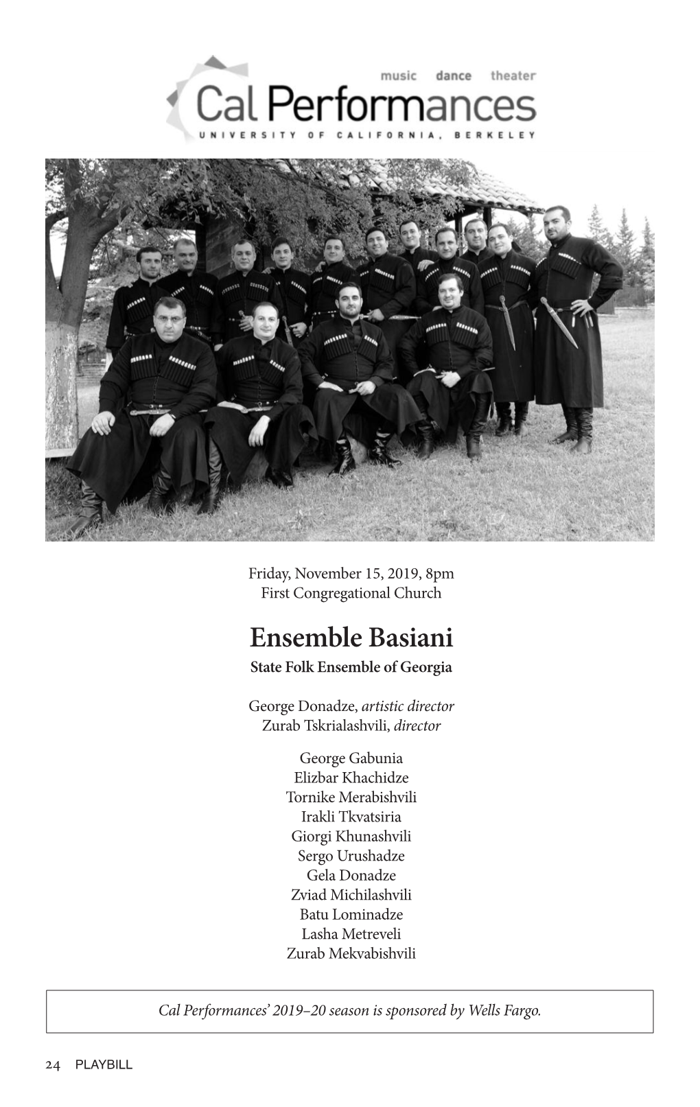 Ensemble Basiani State Folk Ensemble of Georgia