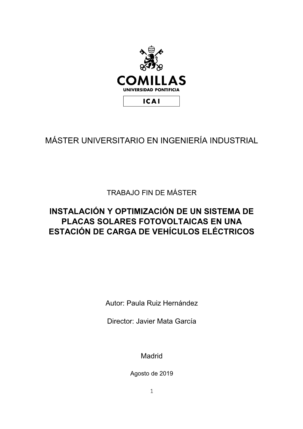 Máster Universitario En Ingeniería Industrial