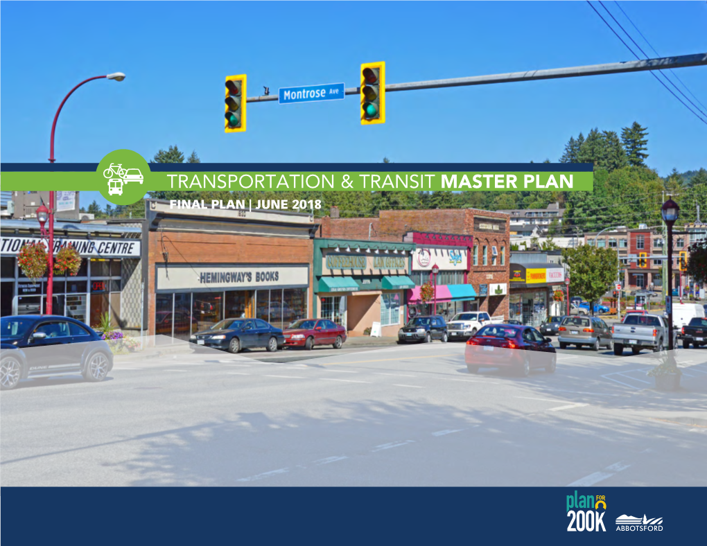 2018 Transportation and Transit Master Plan