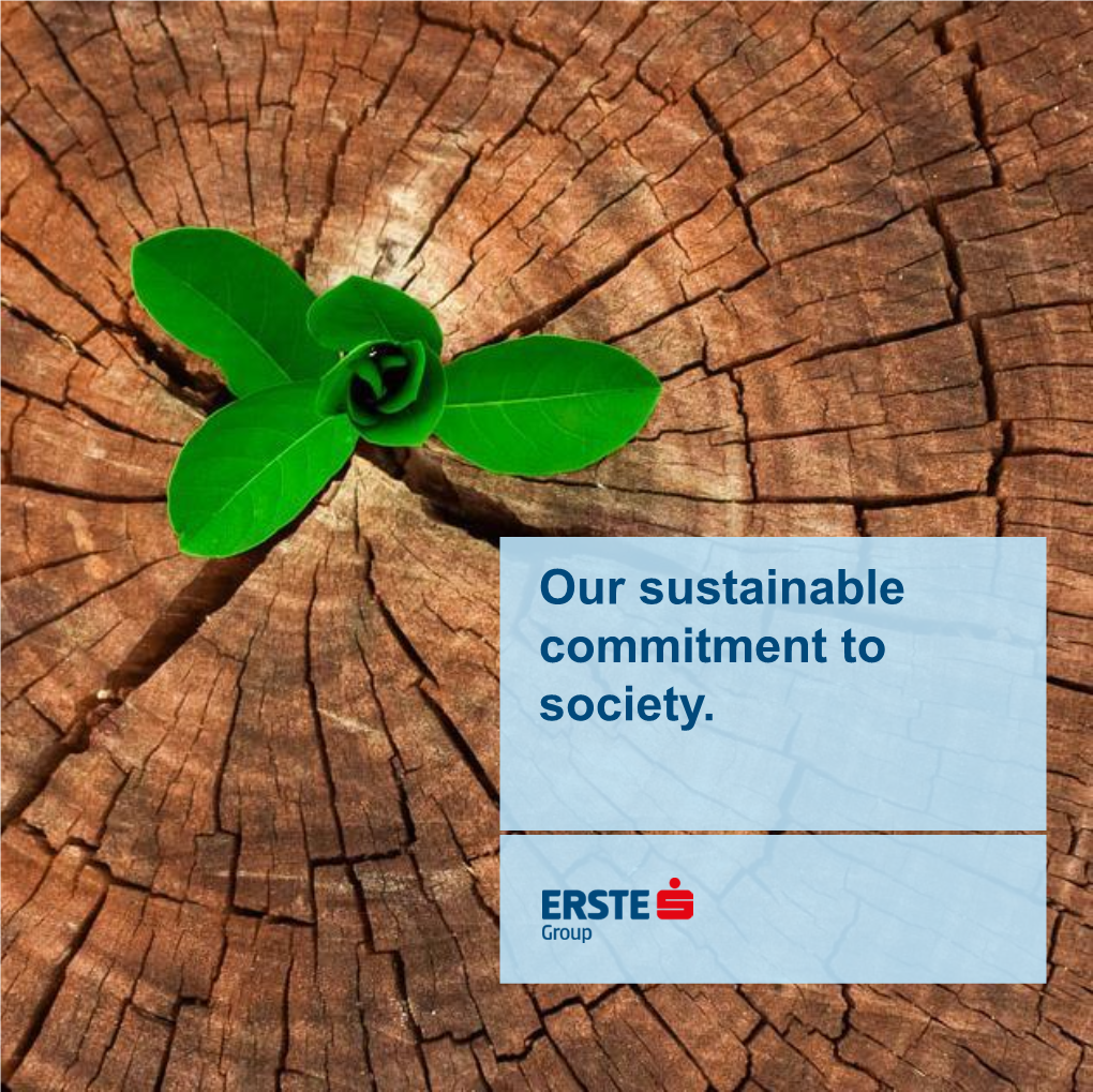 Our Sustainable Commitment to Society
