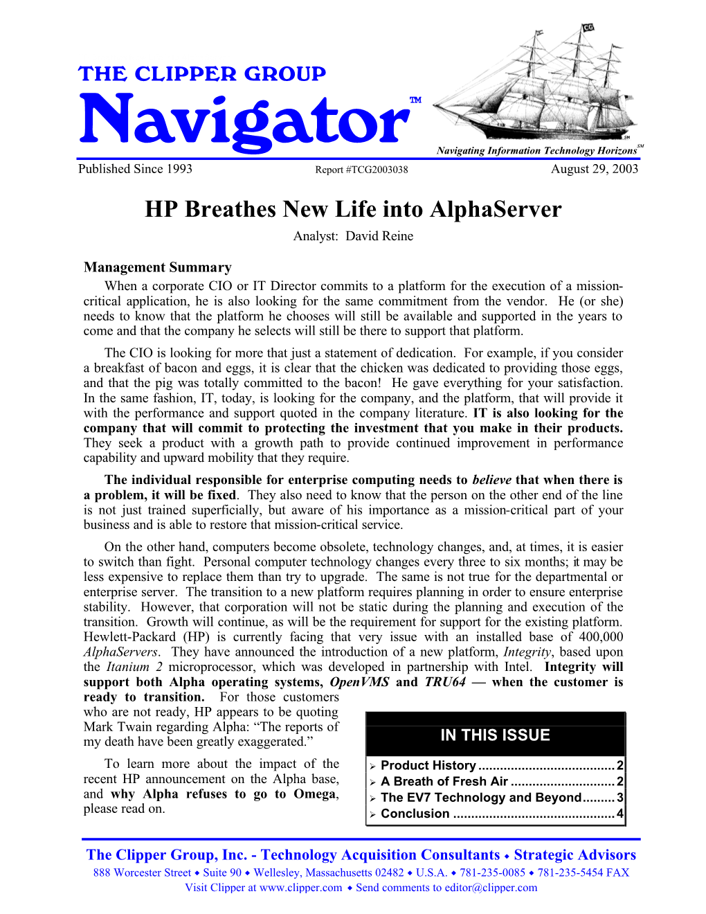 HP Breathes New Life Into Alphaserver