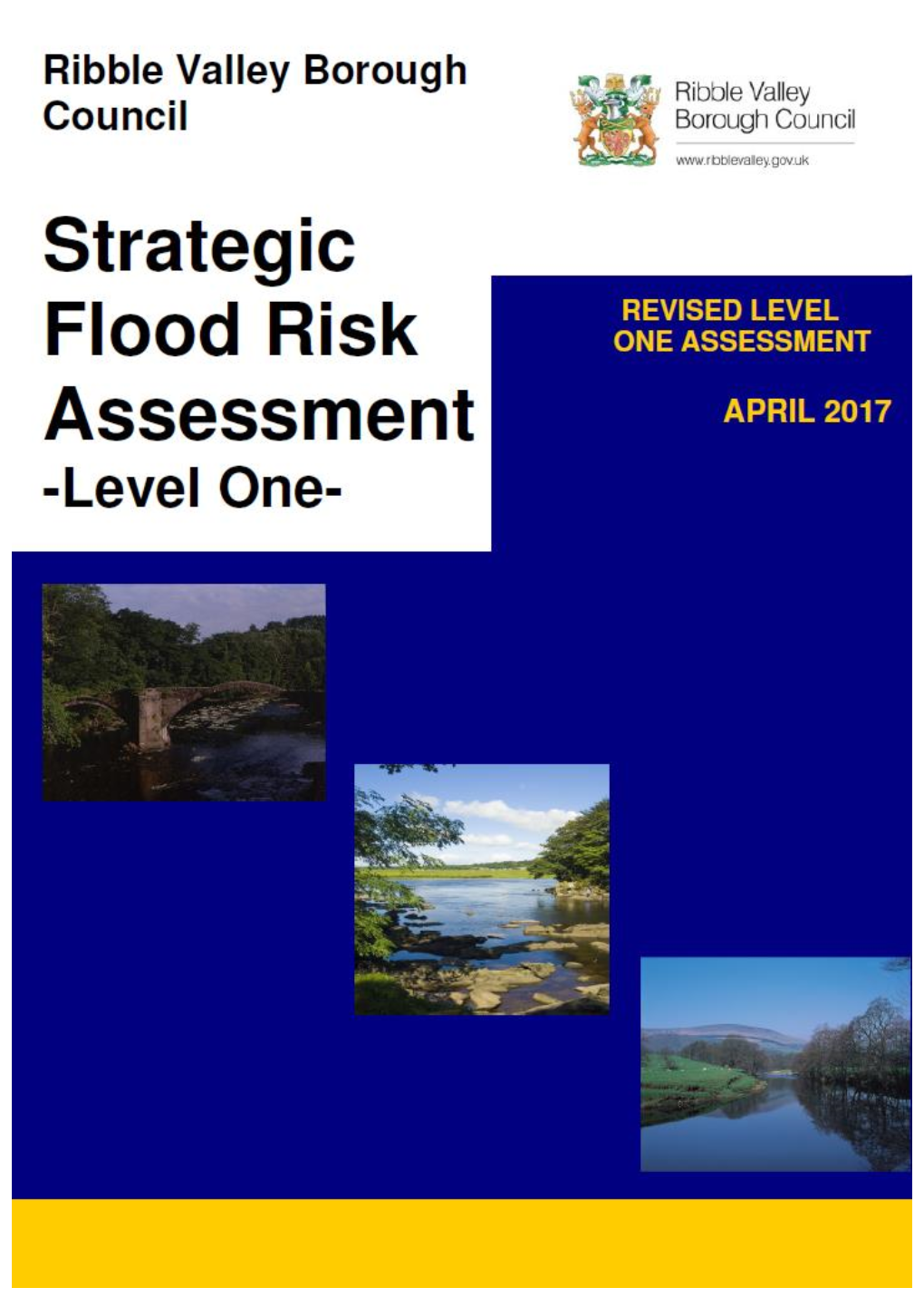 Ribble Valley Level 1 Strategic Flood Risk Assessment