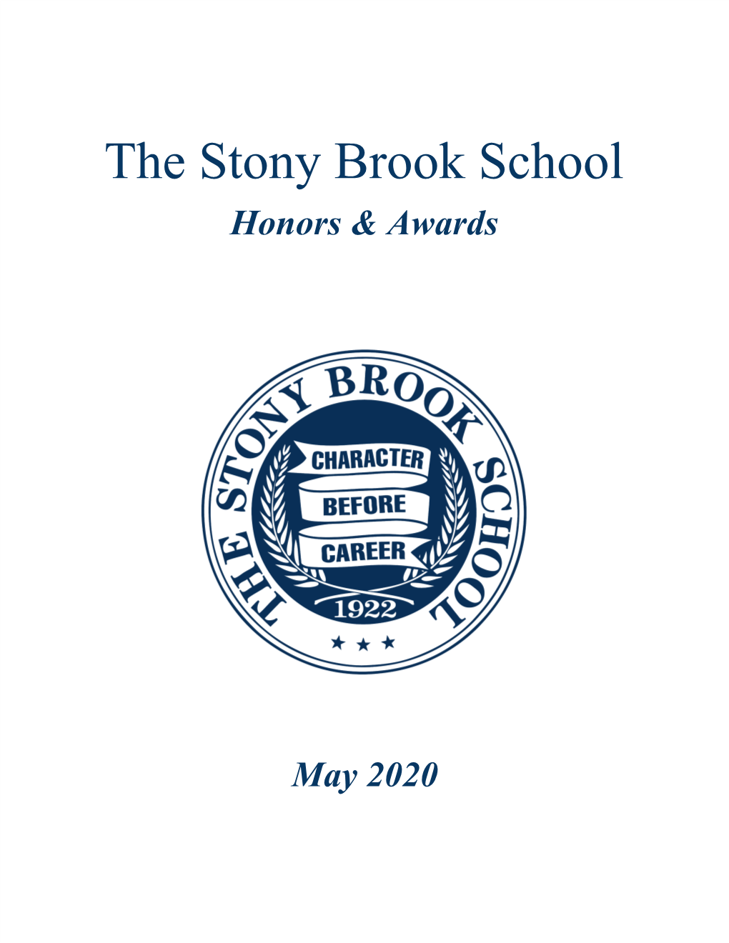 The Stony Brook School Honors & Awards