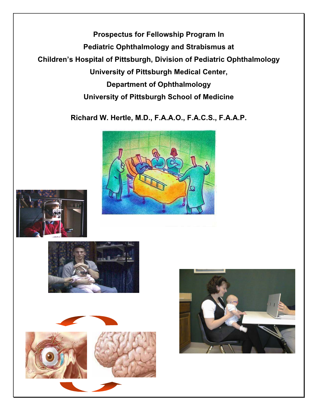 Prospectus for Fellowship Program in Pediatric Ophthalmology