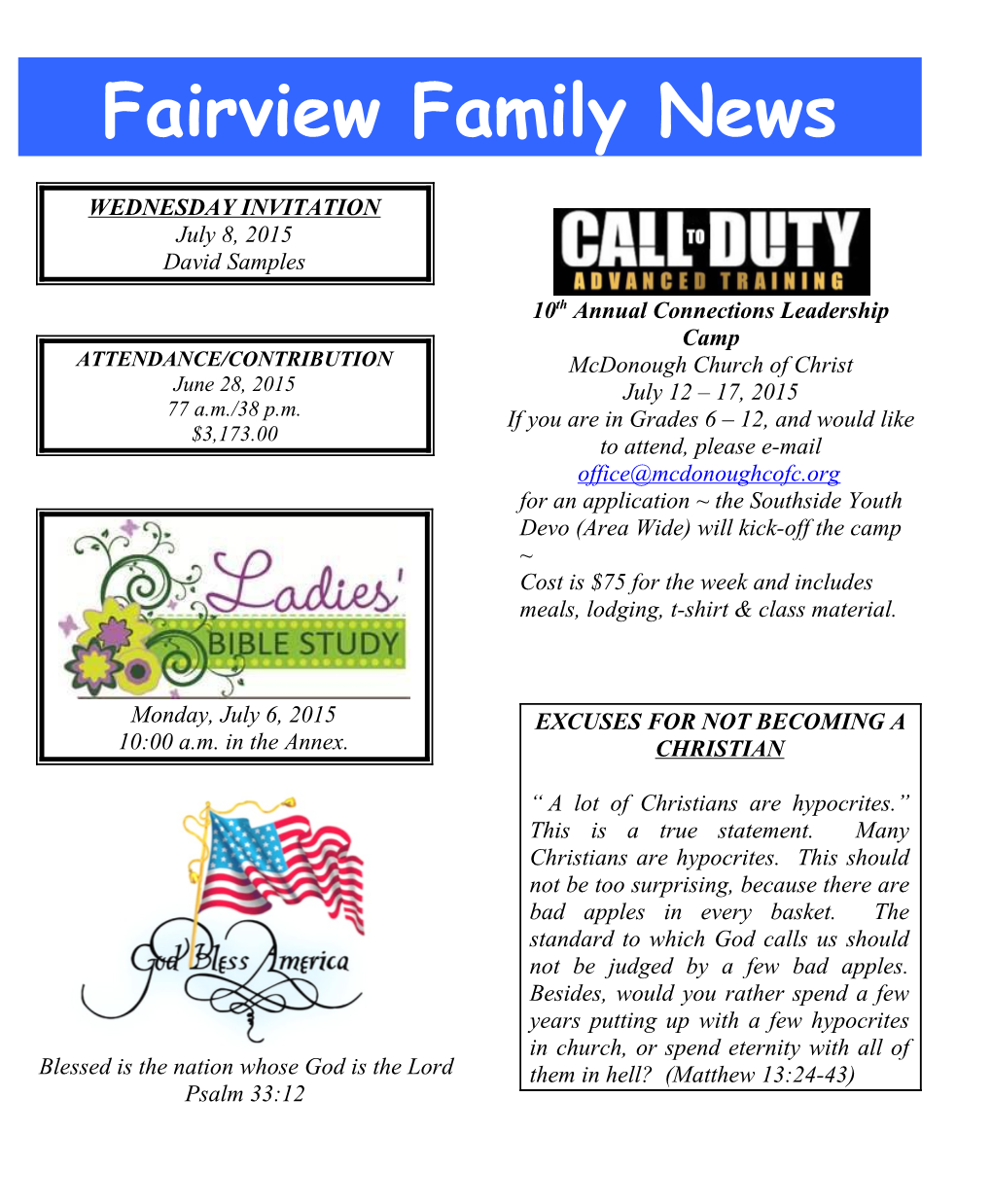 Fairview Family News s1