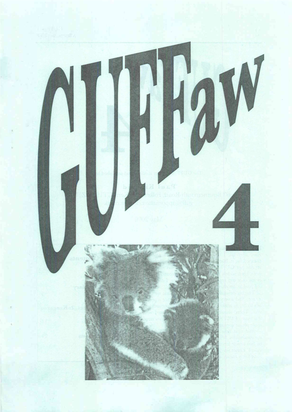 Guffaw 4 2 a Fanzine for GUFF