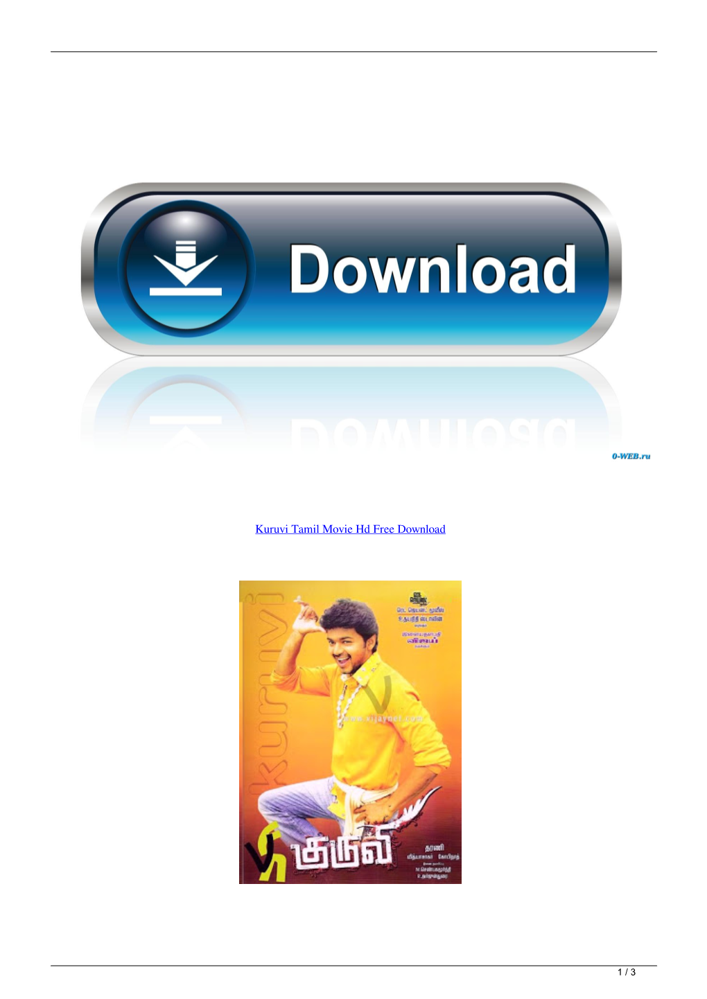 Kuruvi Tamil Movie Hd Free Download