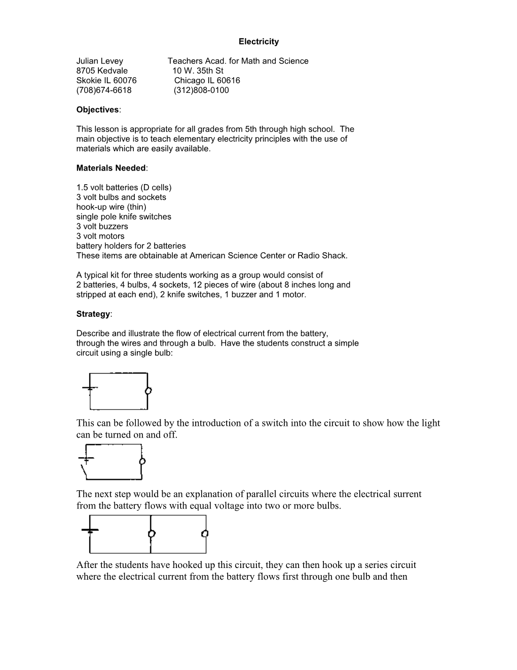 Julian Levey Teachers Acad. for Math and Science