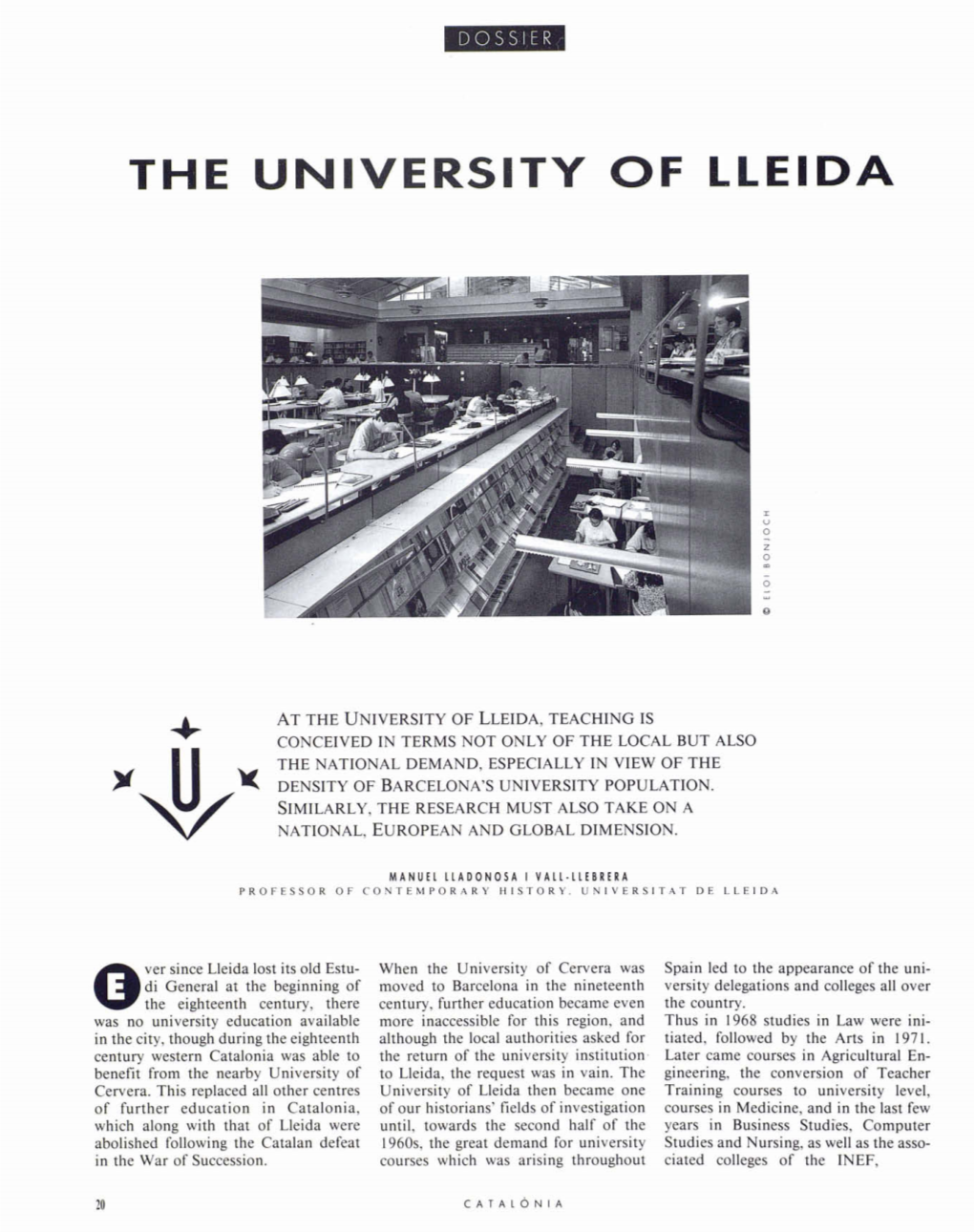 The University of Lleida