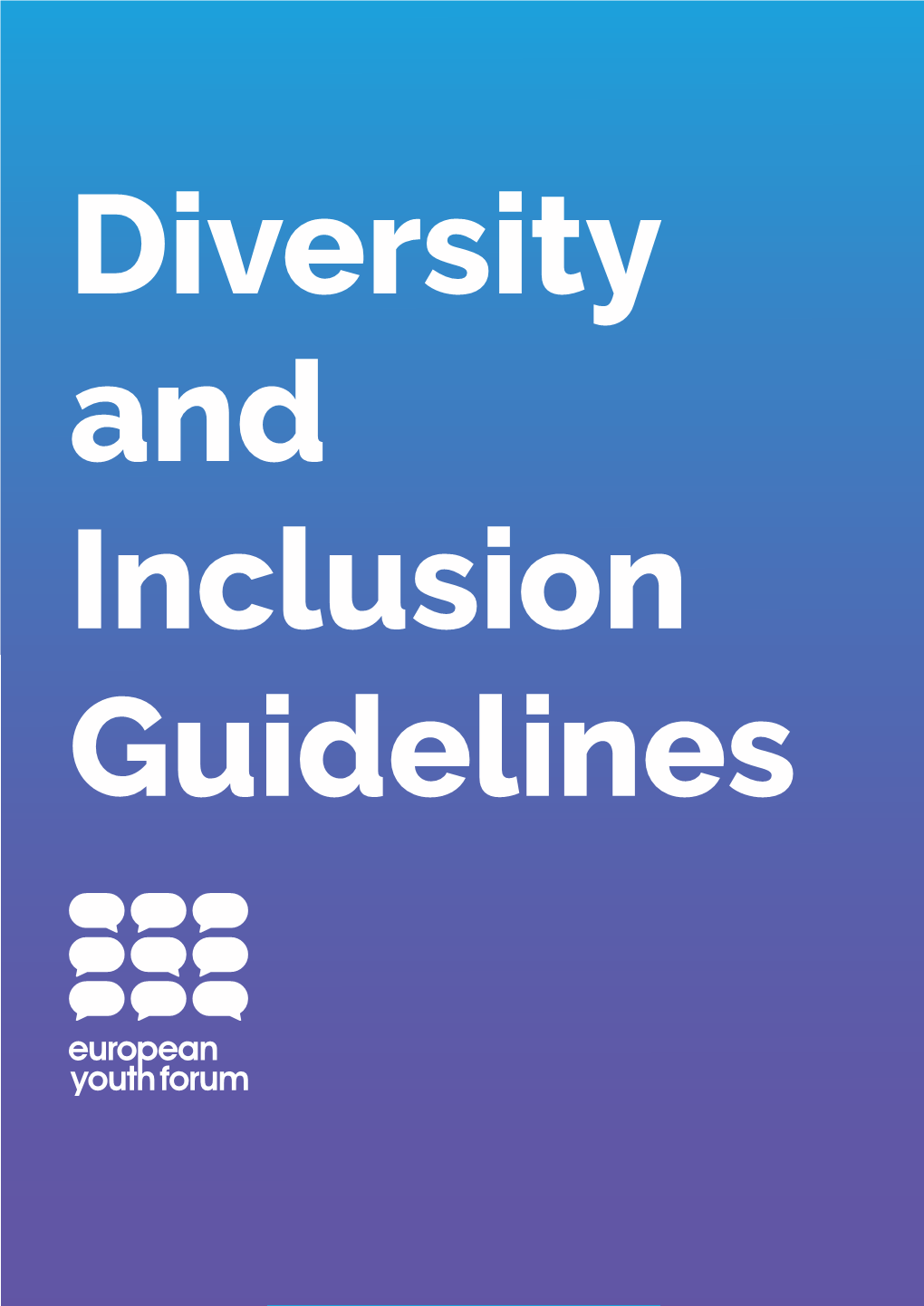 Diversity and Inclusion Guidelines