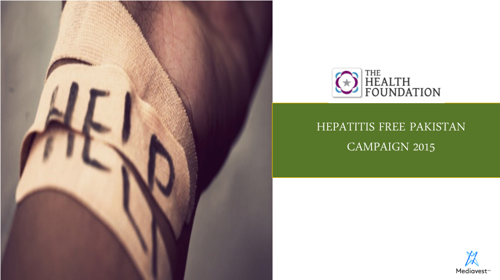 Hepatitis Free Pakistan Campaign 2015