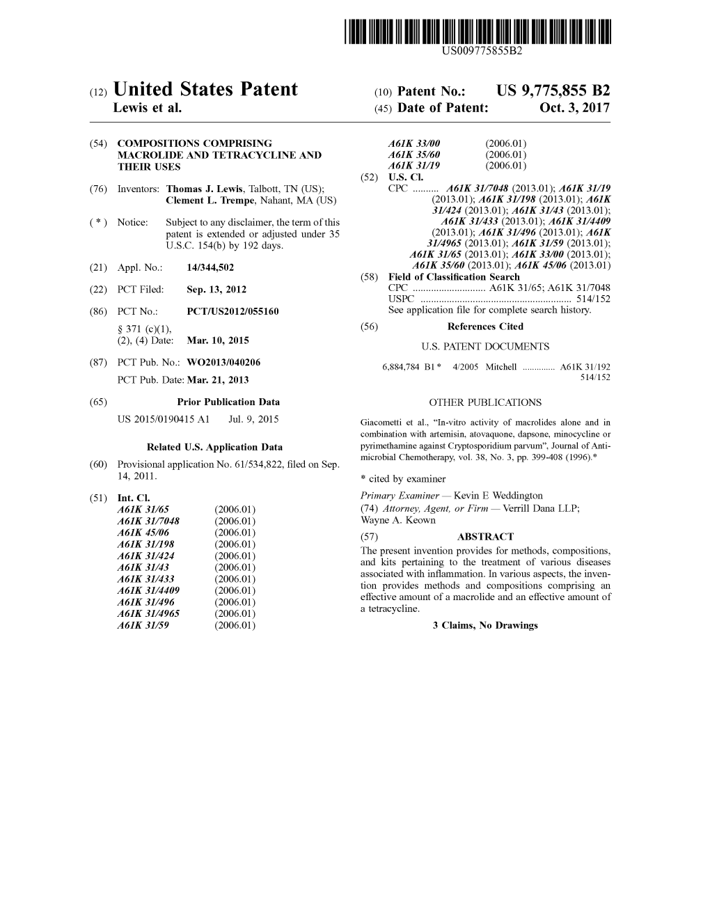 ( 12 ) United States Patent