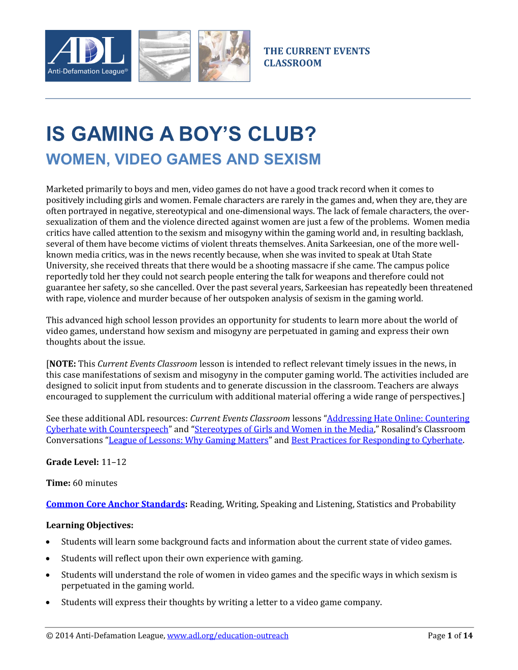 Is Gaming a Boy's Club? Women, Video Games and Sexism