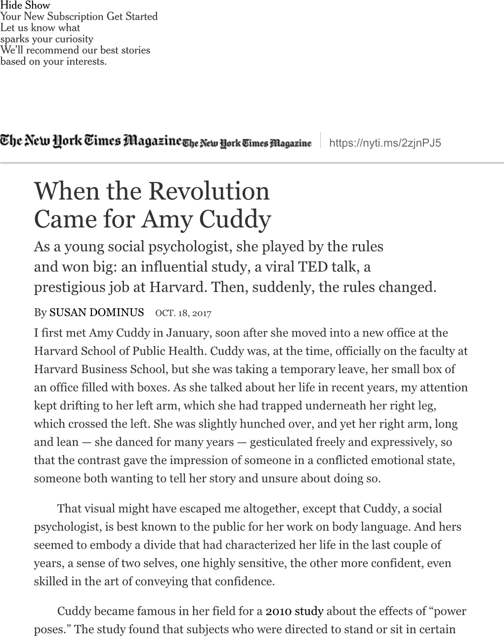 When the Revolution Came for Amy Cuddy