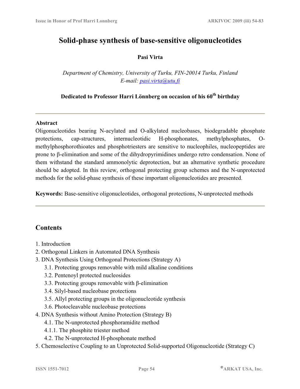 H-Phosphonate DNA Synthesis Without Amino Protection