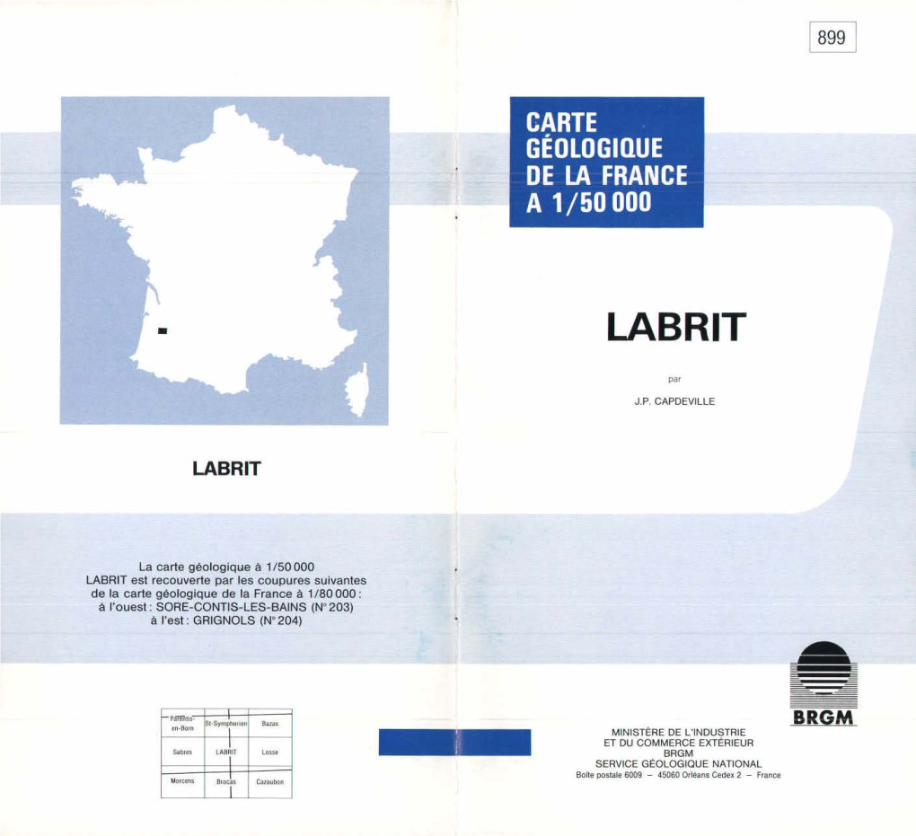 Carte Géologique De La France a 1/50 000