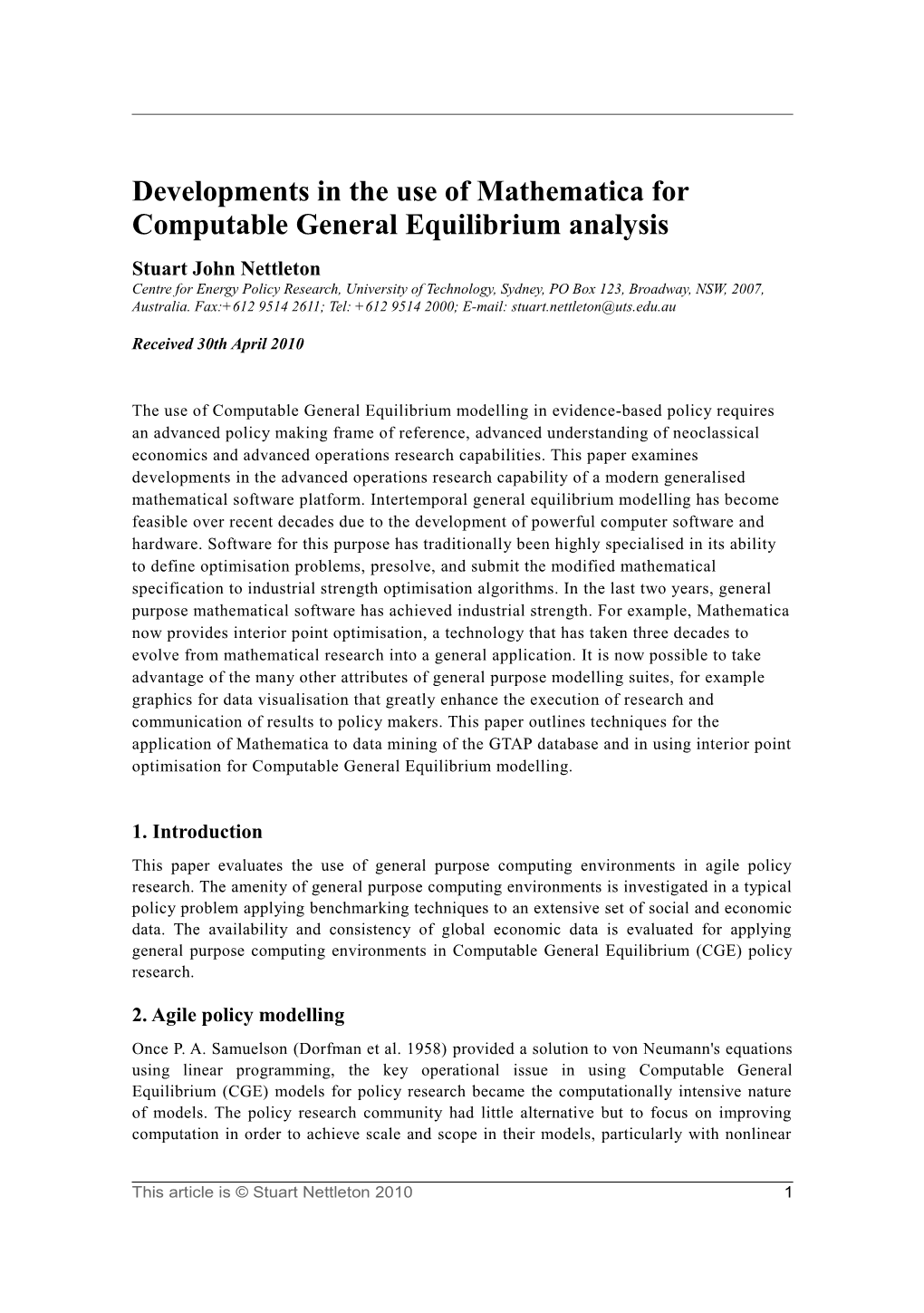 Developments in the Use of Mathematica for Computable