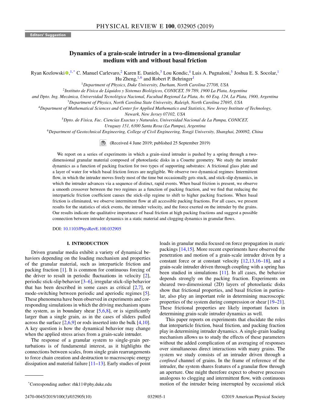 Dynamics of a Grain-Scale Intruder in a Two-Dimensional Granular Medium with and Without Basal Friction