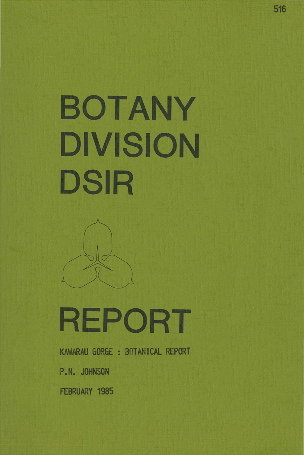Kawarau Gorge : Botanical Report P.N