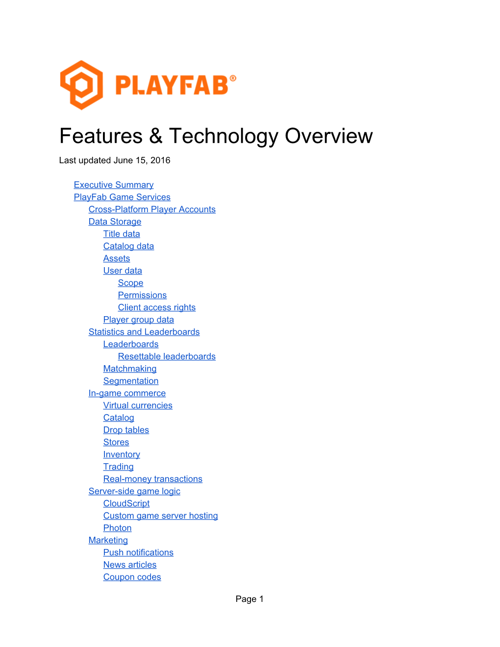 Features & Technology Overview