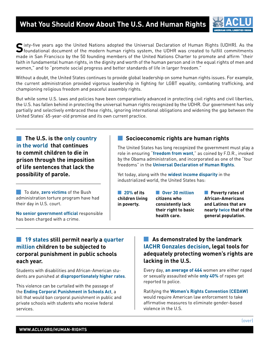 What You Should Know About the U.S. and Human Rights