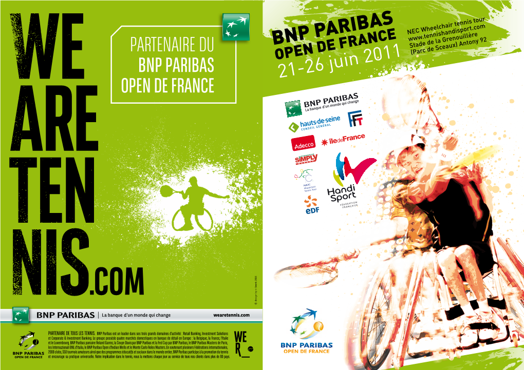 Partenaire Du Bnp Paribas Open De France