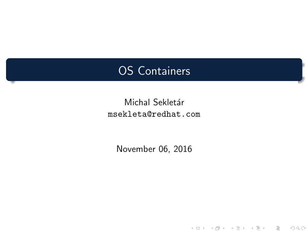 OS Containers