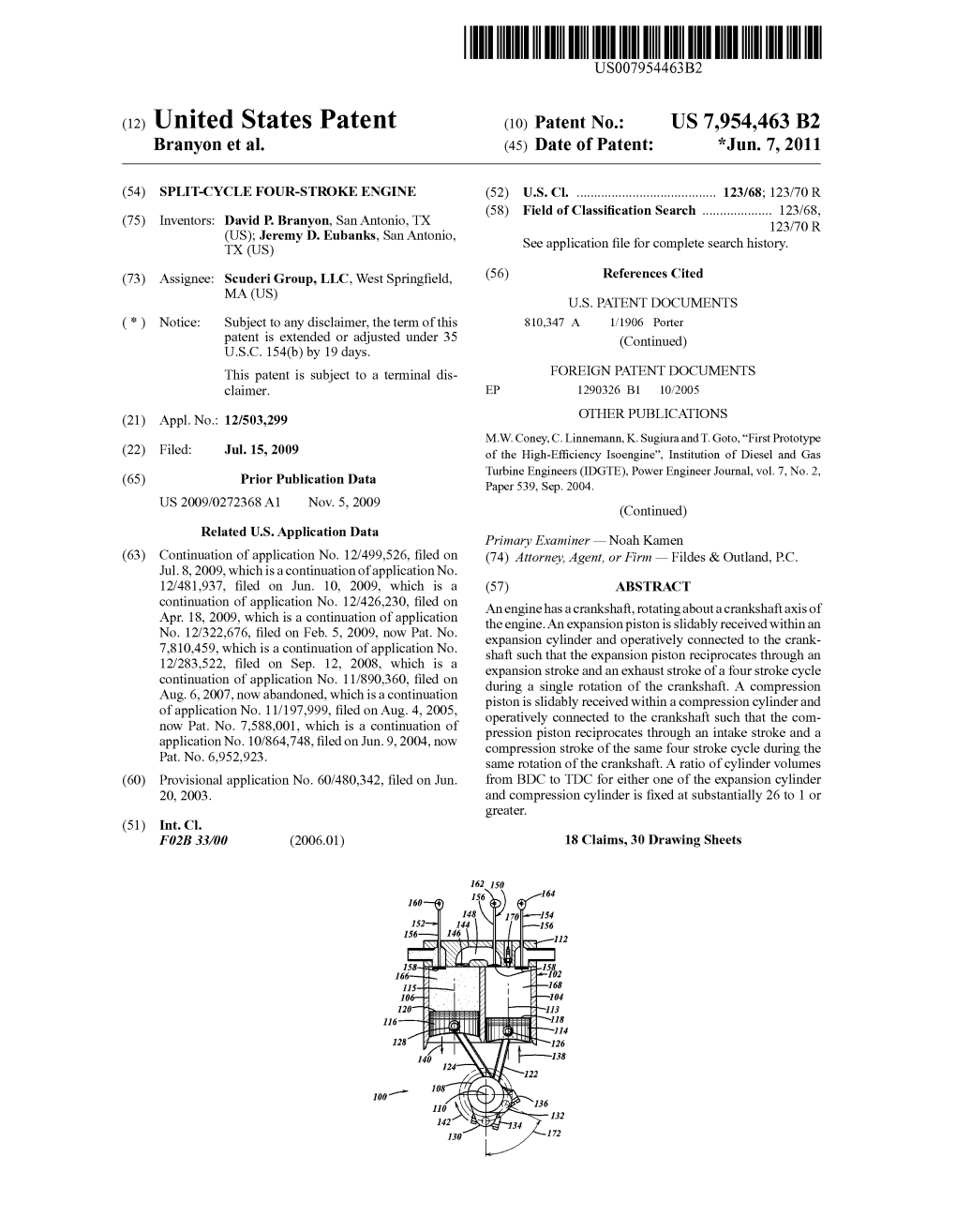 (12) United States Patent (10) Patent No.: US 7,954.463 B2 Branyon Et Al