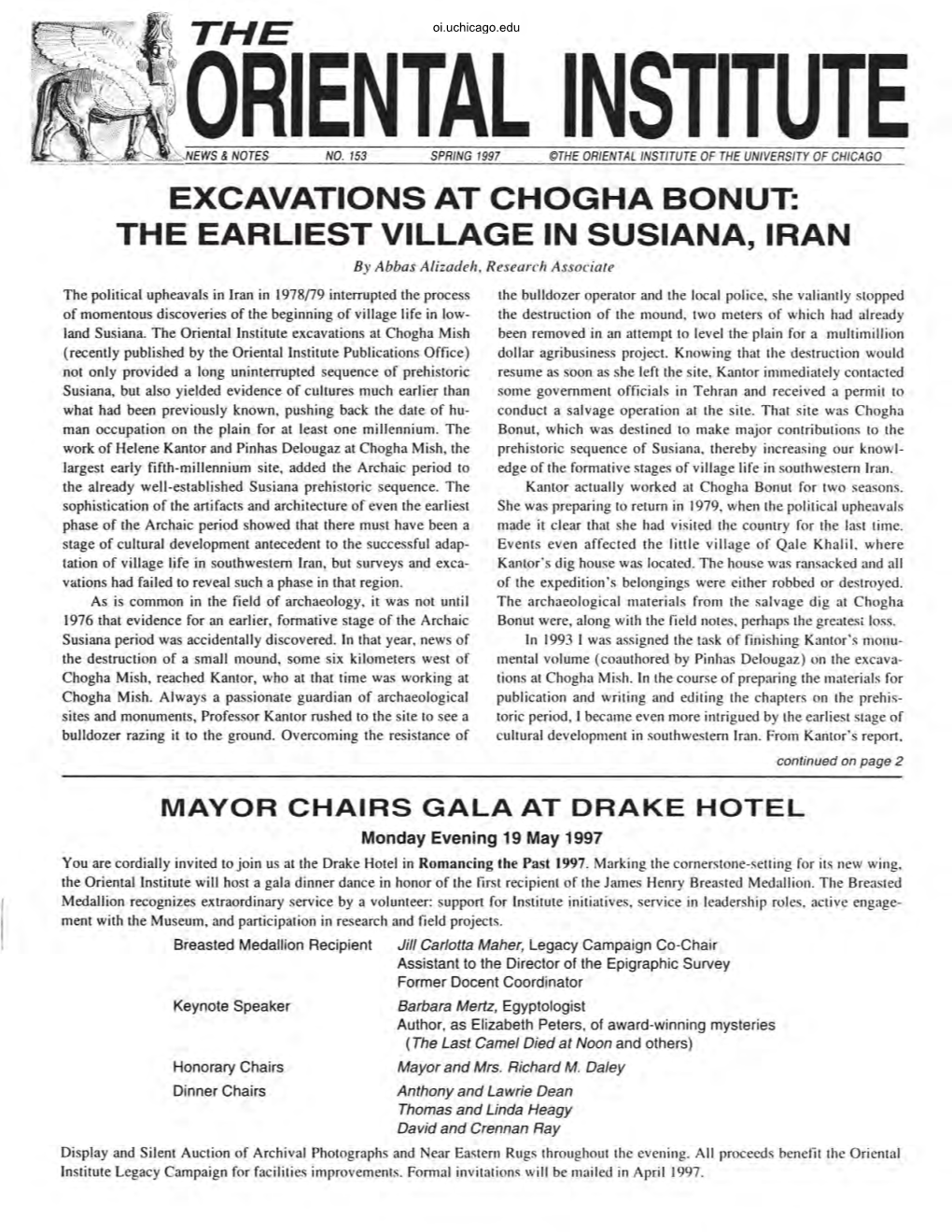 1997: Excavations at Chogha Bonut