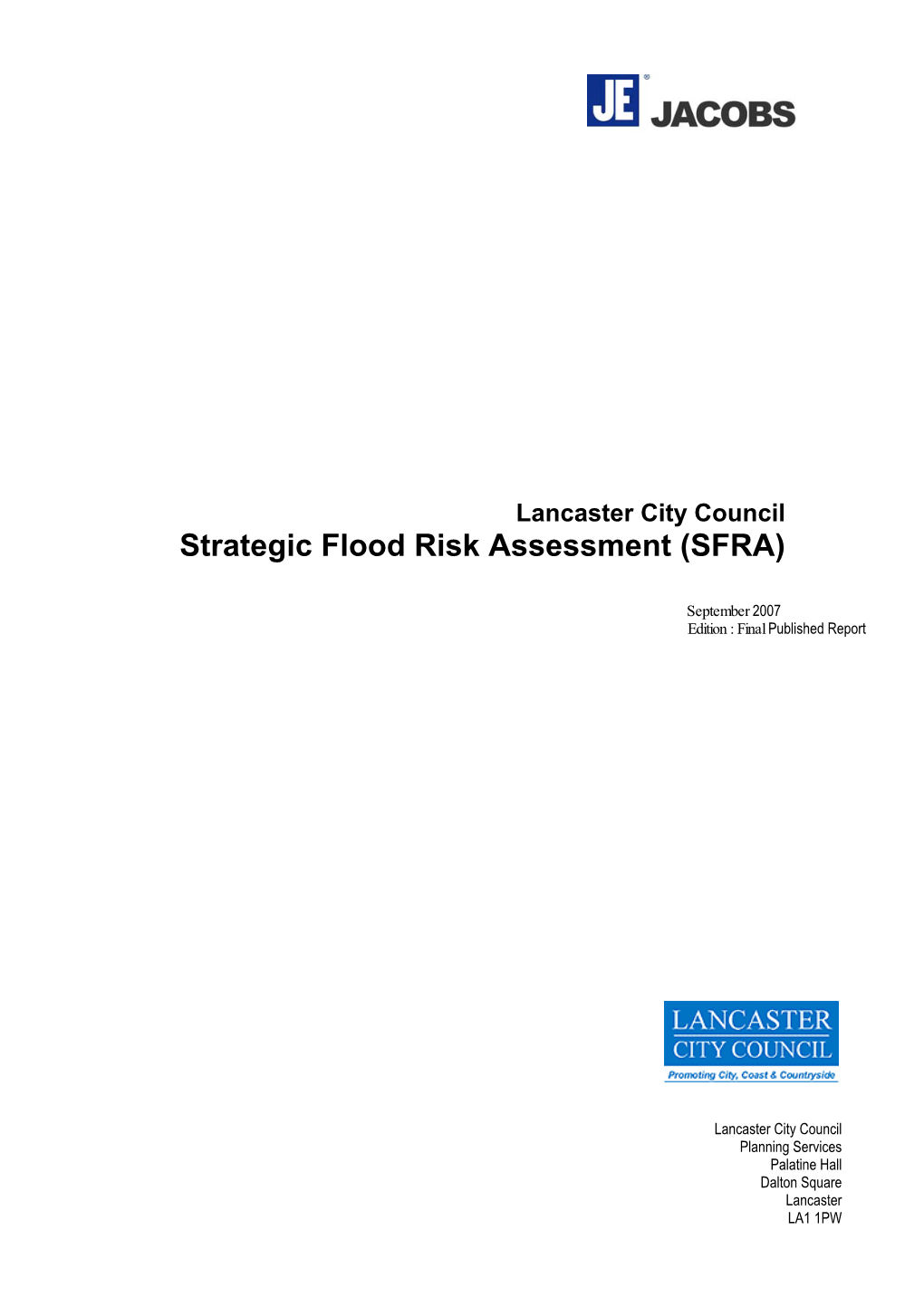 Strategic Flood Risk Assessment (SFRA)