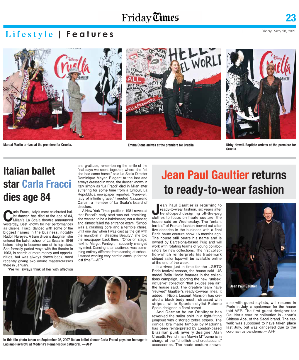 Jean Paul Gaultier Returns to Ready-To-Wear Fashion