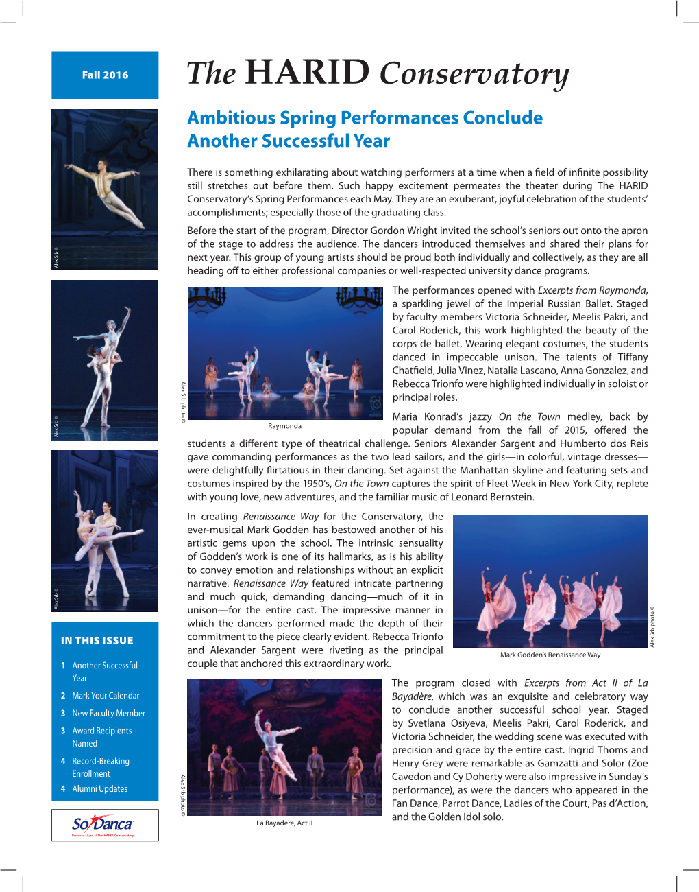 Ambitious Spring Performances Conclude Another Successful Year